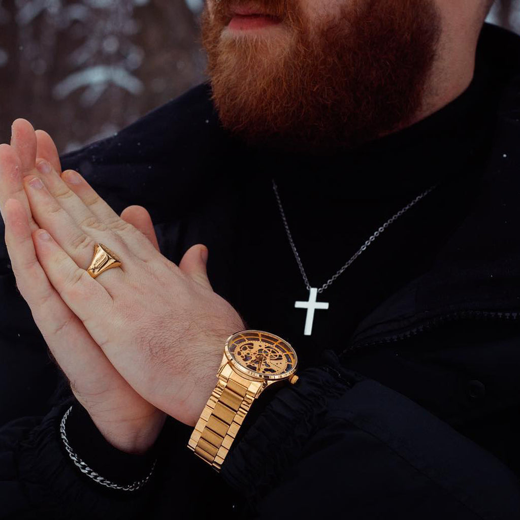 Classic Stainless Steel Cross Necklace